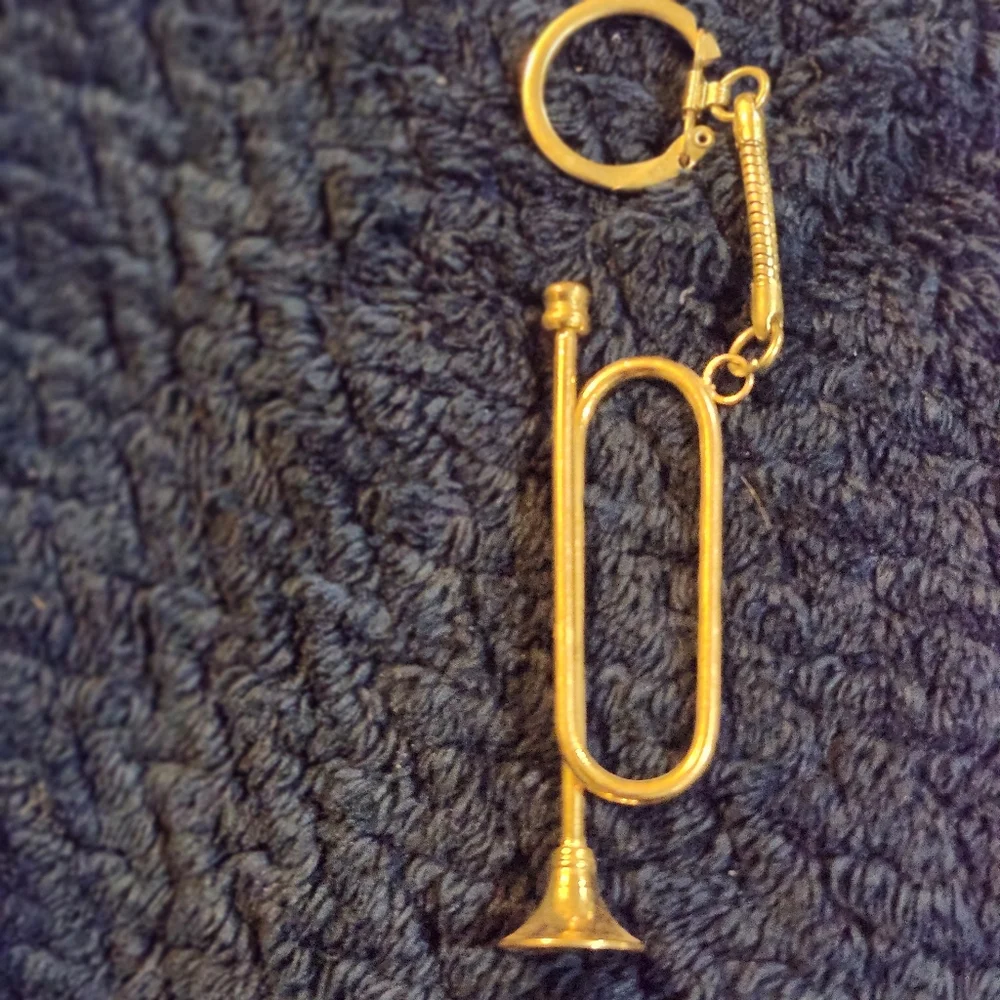 Vintage 1980-1990s Musical Instrument Keychains Set Of 4